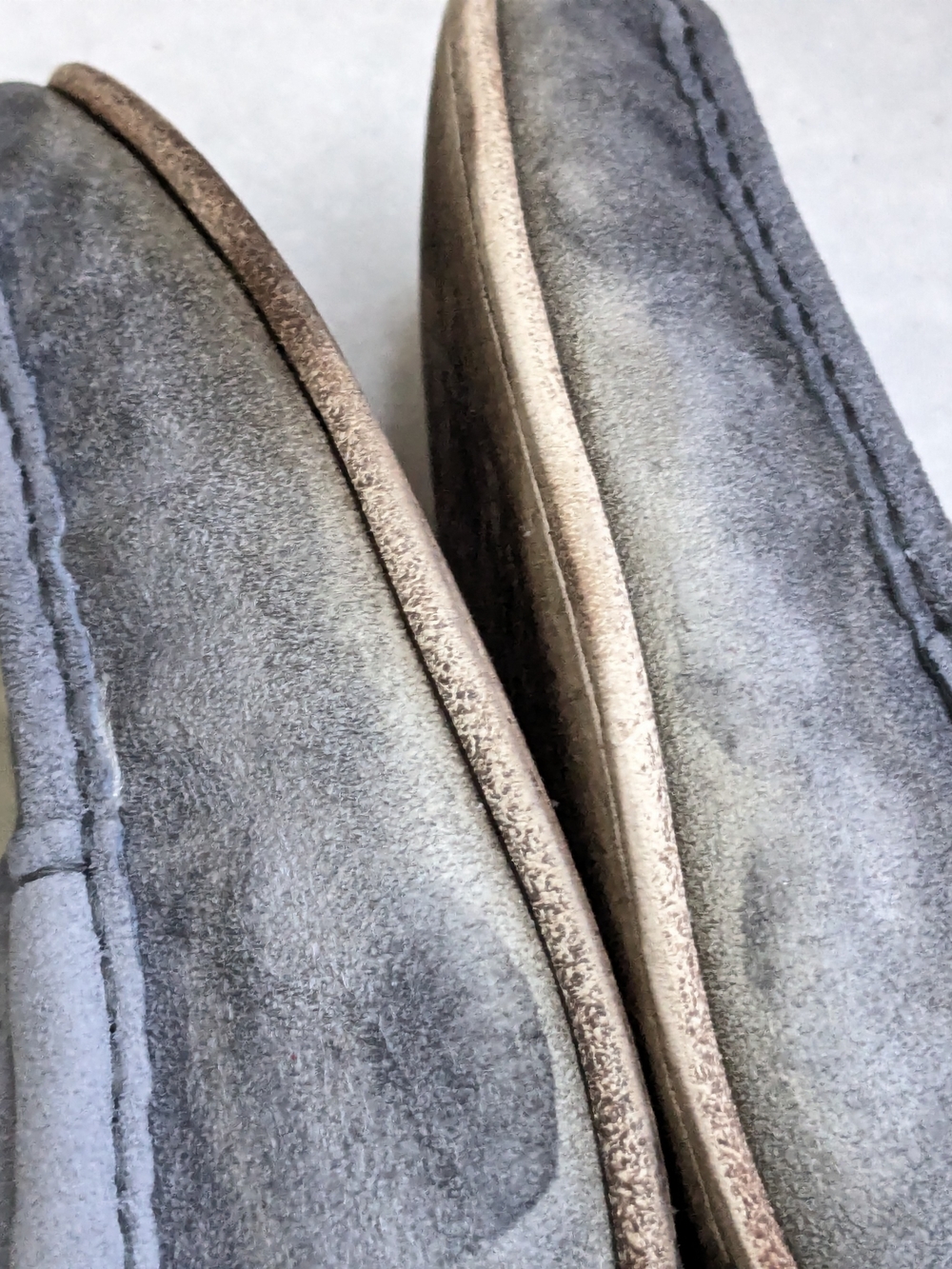 Gucci Gray Suede Horsebit Loafers Monogram Logo GG Men's 9.5 - Picture 6 of 16